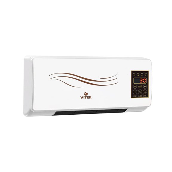 Compact Wall Mounted Space Heater Digital Thermostat Remote Control Fast Heating Overheat Protection Energy Saving Eco-Friendly Operation for Bathroom Bedroom RV Indoor B