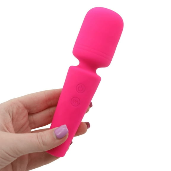 Compact Wand Massager - Powerful Clitoral Stimulation Toy | 10 Vibration Patterns |Hypoallergenic Silicone | USB Rechargeable | Discreet Packaging | Easy to Clean & Maintain | Enhance Your Pleasure