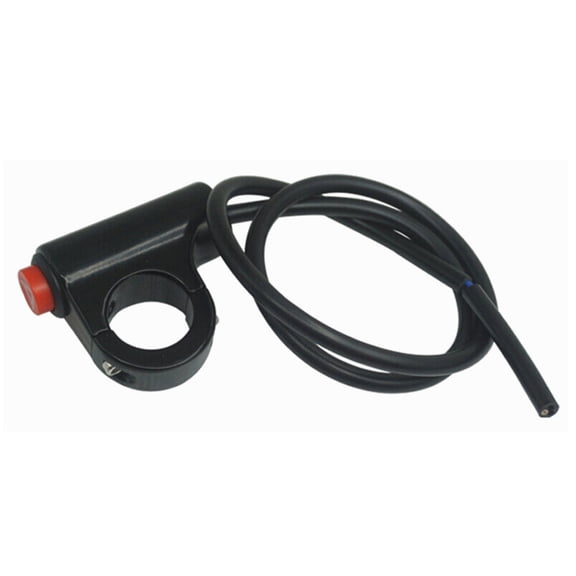 Compact Warning Flasher Switch 565mm Cable, 75g, Plastic, Ideal for Bikes with 22mm Bars Signal Switch