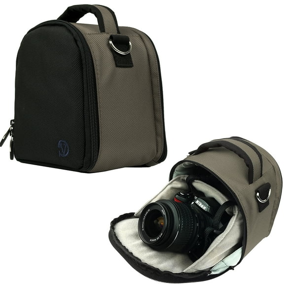 Compact Water Resistant Soft Padded DSLR Camera Case with Top Handle Shoulder Bag