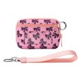 thumbnail image 1 of Compact Waterproof Wristlet Wallet for Women, Mini Zip Card Case with Clear ID Window Zipper Coin Purse Makeup Bag, Lightweight Portable Keychain Wallet (A), 1 of 7