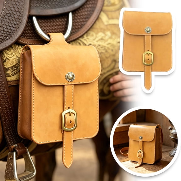 Compact Western Saddlebag With Weather Nylon Storage For Camping And Outdoor Adventures Saddle Pack For Gear Organization On28039