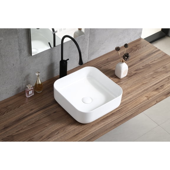 Compact White Ceramic - Durable and High-Gloss - Bathroom Decor - Fit Any Bathroom Space