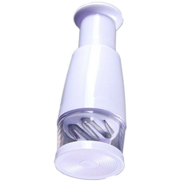 Compact White Kitchen Slicer, ABS Plastic, Easy to Use for Quick and Efficient Food Mincing, 15.5cm Length