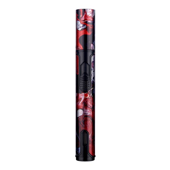 Compact Windproof Blue Flame Torch Lighter, Adjustable and Refillable, Metal, Pink, 1 Pack