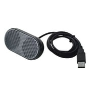 Compact Wired Desktop Sound Bar Speaker for Computer Laptop and TV, USB Powered Speaker System with Clear Dialogue and Easy Setup