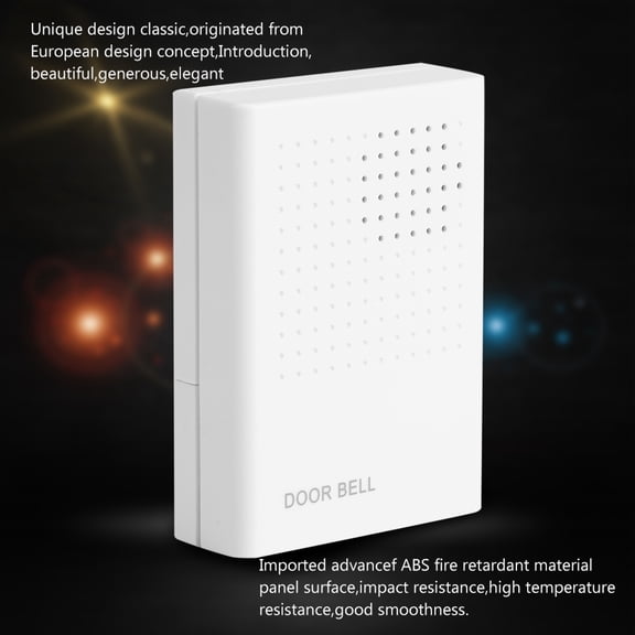 Compact Wired Door Bell, Reliable Access Control System, Loud 90dB <span Style="background:red"></span>, Battery Operated