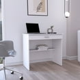 thumbnail image 1 of Compact Writing Desk with Drawer and Shelf - Modern Home Office Desk for Small Spaces, 1 of 7