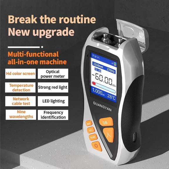 Compact Y9 4-in-1 Optical Power Meter Tester: OPM, VFL & RJ45 Cable Tester