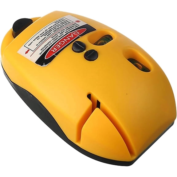 Compact Yellow Straight Line Laser Level Bright, Durable Mini Laser Level Tool for Picture Hanging & Outdoor Marking