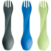 HumanGear GoBites Uno 3 pack Fork Knife Spoon Grey Blue Green OneSize