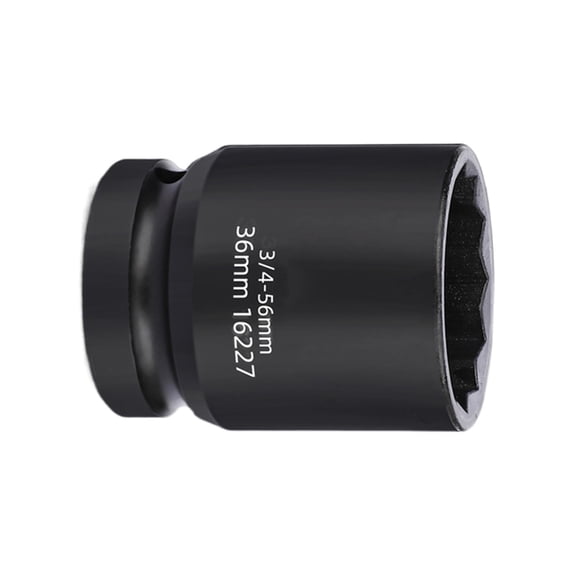 Compact and Portable 3/4Inch Drives 12 Point Impacts Socket for Efficient Auto Repair and Maintenance Tasks Easy Removal