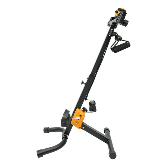 Compact and Sturdy Step Machine with Adjustable Height, Resistance Bands, and Foot Pedals, Perfect for Indoor Exercise and Rehabilitation
