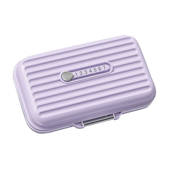 Compact and Stylish RFID Blocking Metal Card Holder Wallet for Women Secure Credit Card Case with Lock, Pink