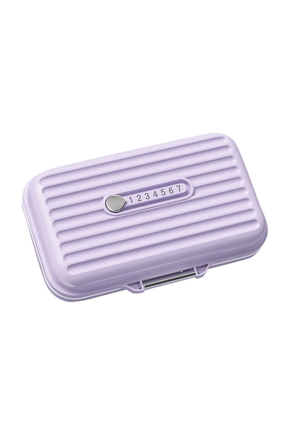 Compact and Stylish RFID Blocking Metal Card Holder Wallet for Women Secure Credit Card Case with Lock, Pink