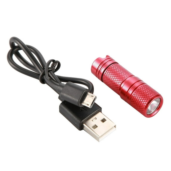 Compact camping light & portable torch Mini USB rechargeable keychain flashlight