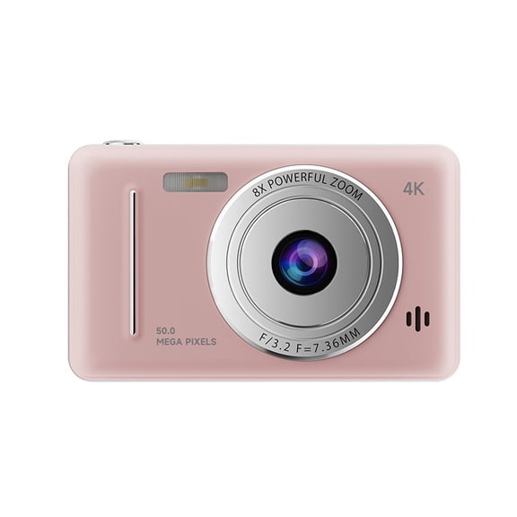 Compact retro camera,Digital Camera with 32GB Card 50MP 1080P 2.4” Screen 8X Zoom Anti-Shake,CCD,Cute Camera,Growth record, beautiful record,Gifts for friends and family