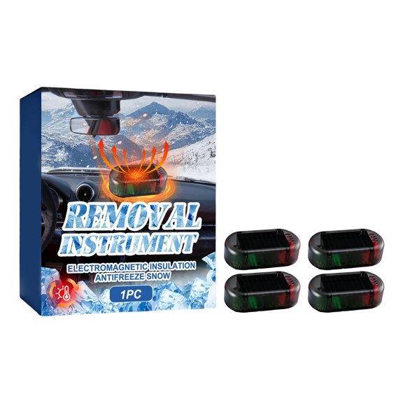 Compacted Electromagnetic Defrost Unit Features Easy Storage and Activates Air Molecules to Eliminate Ice on Car Window Efficiently