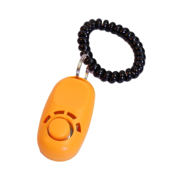 Compacted Plastic Clickers for Pet Dogs Ancillary Stretch Wristband Dogs Trainer Cats Sound Keychains Training Tool