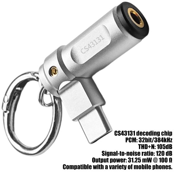 Compactly 3.5mm to USB C Adapter for Smartphones Tablets Laptops Corrosions Resistant Alloy Shell Connector Design