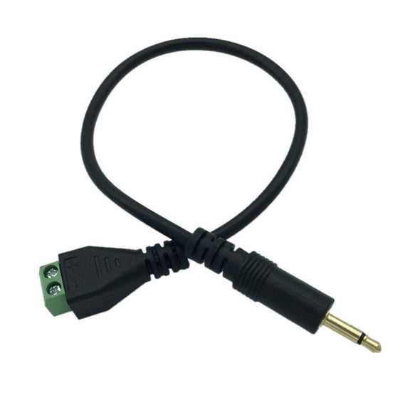 Quality 3.5mm to 2Pin Screw Terminals Cable with Solderless Design for Easy Connection and Portability