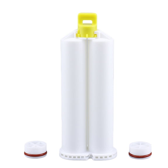 Compactly 50Ml Glues Applicator Epoxy Cylinder With Mixing Tube Perfect For Detailed Teeth Procedures Home Repairs