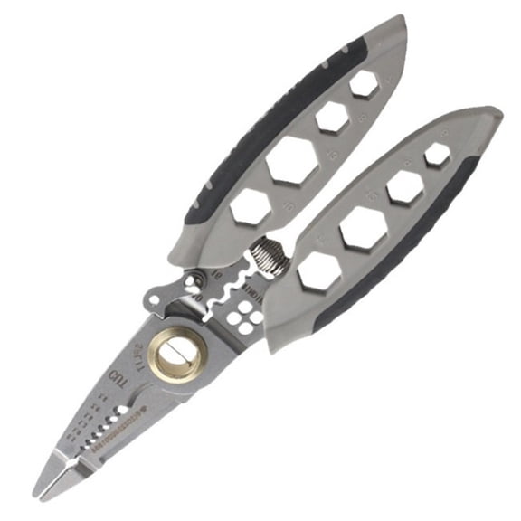 Compactly All Purpose Electrical Pliers Featuring Adjustable Stripper Crimping Function And Cable Shearing