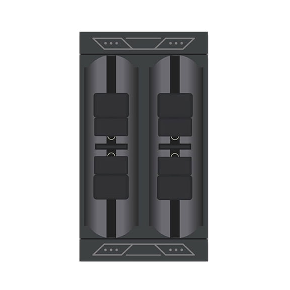 Compactly And Portable LIR2450 LIR2477 Charging Adapter 4Slots Safety Protections Mechanisms Charging