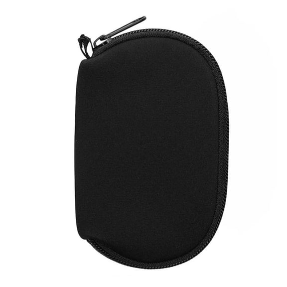 Compactly Black Mouse Storage Bag With Smooth Zippered Closure Shockproof Lightweighted Design