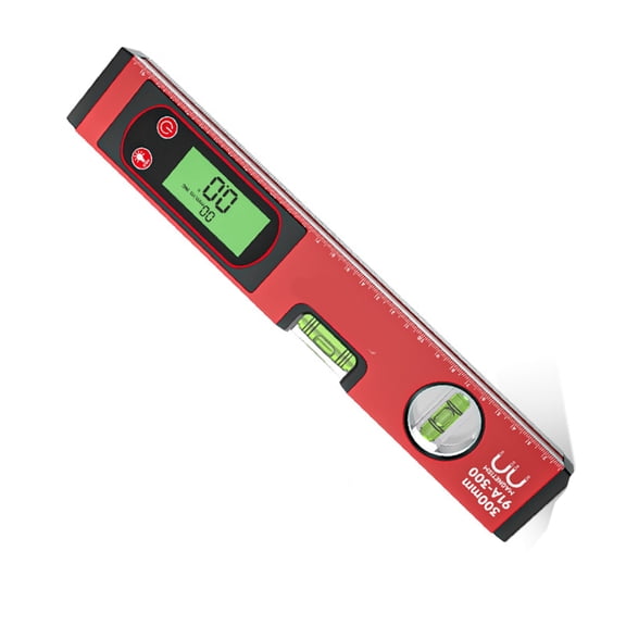 Compactly Digital Electronic Leveling Ruler ±0.1° Accuracy Durability Aluminum Base for Engineers and Craftsmen