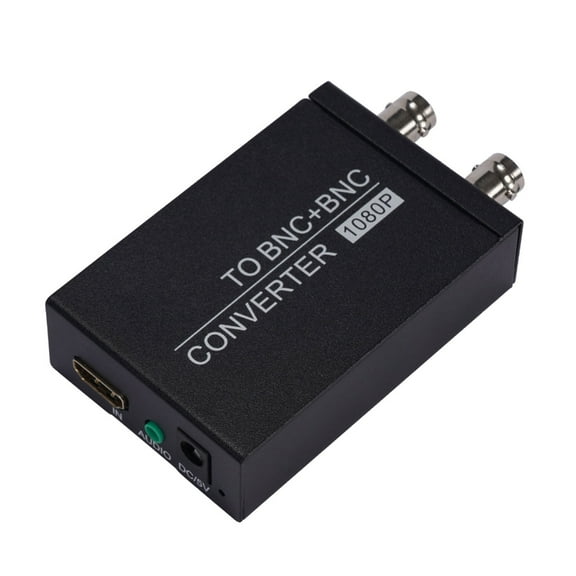 HDMIs to BNC Converter Adapters for TVBox Game Consoles with 3.5mm Audios Output Supports 480P,5761 NTSC