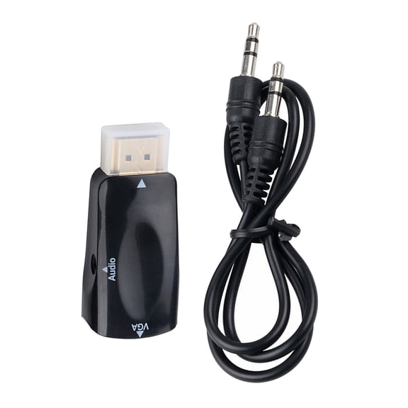 Compactly HDTV to VGA Converter 1080P Resolution Sound Support for Monitors and Projectors Sharpness Picture Quality
