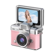 Compactly Keychain Digital Camera with 180 Flip Screen Builts in Art Filters Camcorder for Students Beginner Photographers