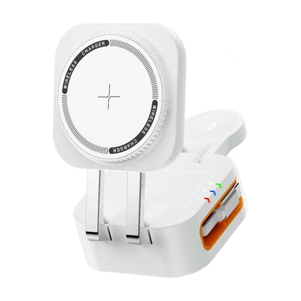 Compactly Smartphone Chargers 15W Fast Chargers With Retractable Cable For Phone Watch And Headphones