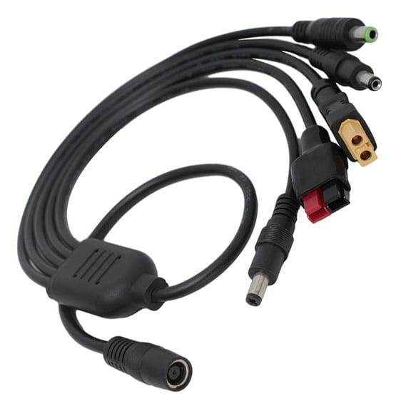 Compactly Solar Charging Cable DC7909 to 60 DC5521 Ideal for Easy Carying in Backpacks During Travel Commuting