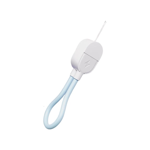 Compactly Type C to Type C Keychain Charger Cable 60W Fast Charging Wire with Lanyard for Phone 15 S24 Note 20 Phones