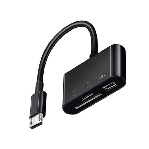Compactly USB C Card Reader USB C to Memory Card Reader for Travel Office Use for USB Flashing Disk, Mouse Connecting