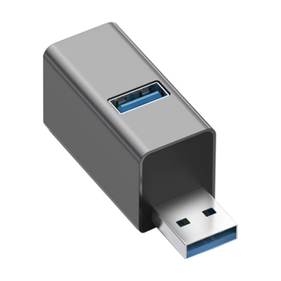 Compactly USB3.0 Adapter Plugs and Play USB3.0 Hubs 3Port USB Expander Metal Construction MultiDevice Connectivity