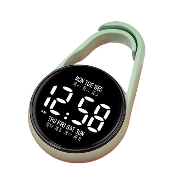 Compactly Waterproof Electronic Clock with Hook Features Touch screens Night lights Function For Learning Environment