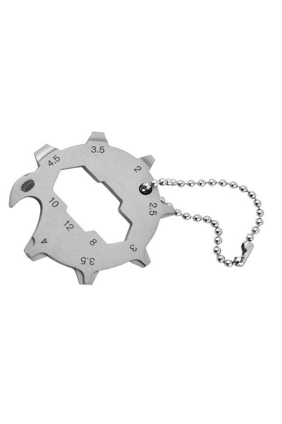 Compacts 11 Function Gear Shape Keychain Tool For Hiking And Daily Use