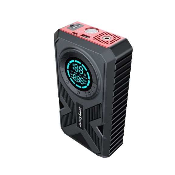 Compacts ABS Material 12V Portable Vehicle Jump Starter Air Compressors Pumps Integrated High Bright for Emergency