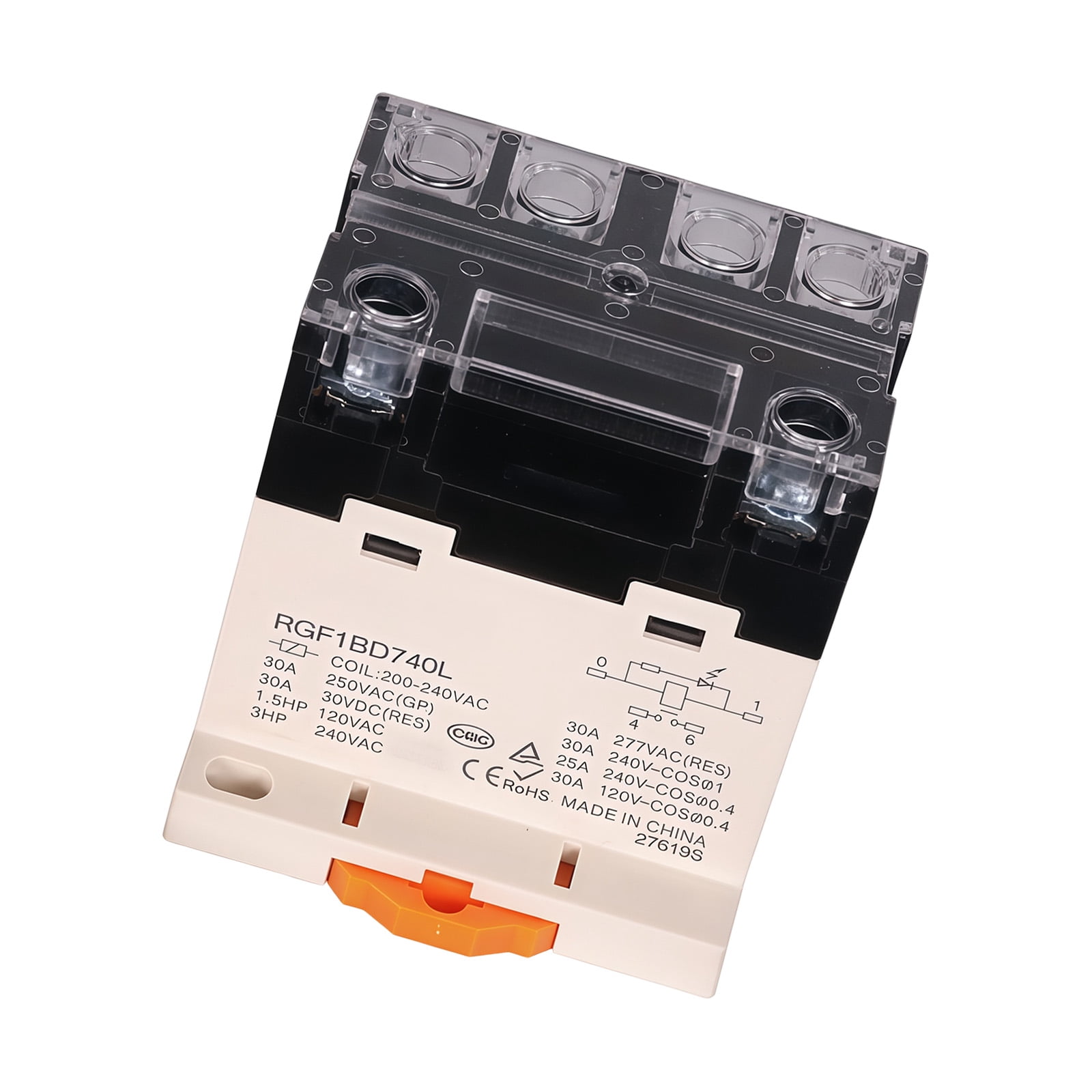 Compacts DIN Rails Mount Highly Power Relays Replacement Intermediate Relays For Space Saving Electrical Cabinet Installation