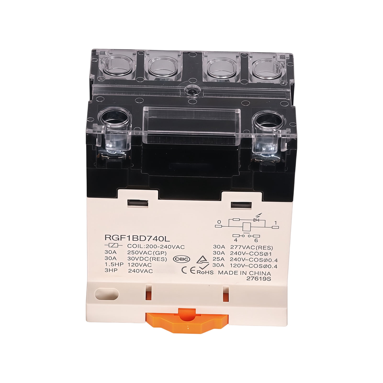 Compacts DIN Rails Mount Highly Power Relays Replacement Intermediate Relays For Space Saving Electrical Cabinet Installation