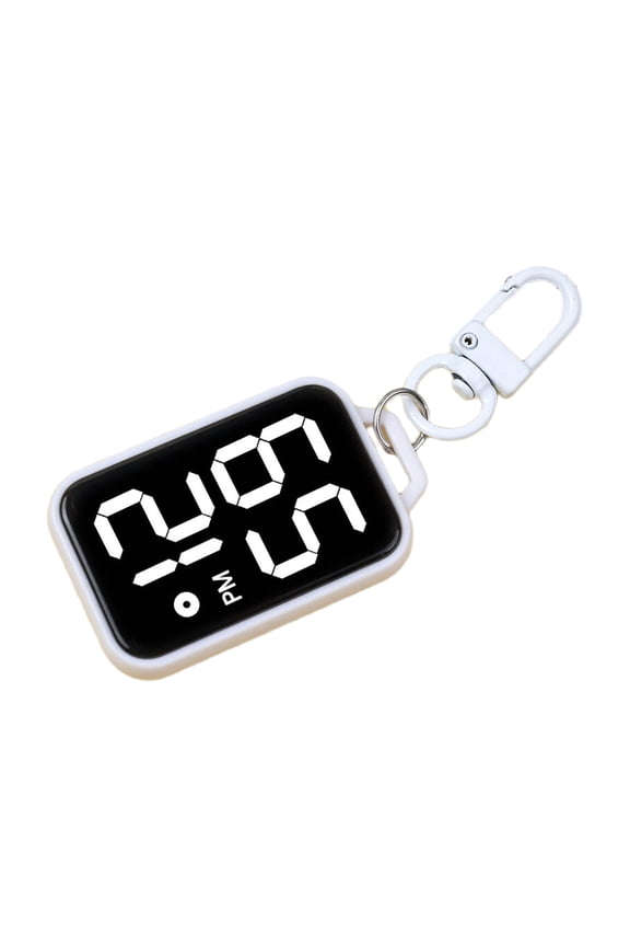 Compacts Digital Keychain Watch For Students Children Plastic Electronic Pocket Clock Timekeeping Accessories Gift