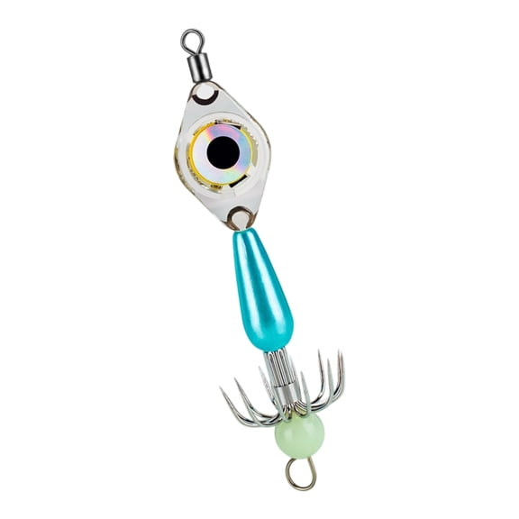 Compacts LED Octopuses Fishing Rigs Double Hook Systems Corrosions Proof Night Fishing Performances