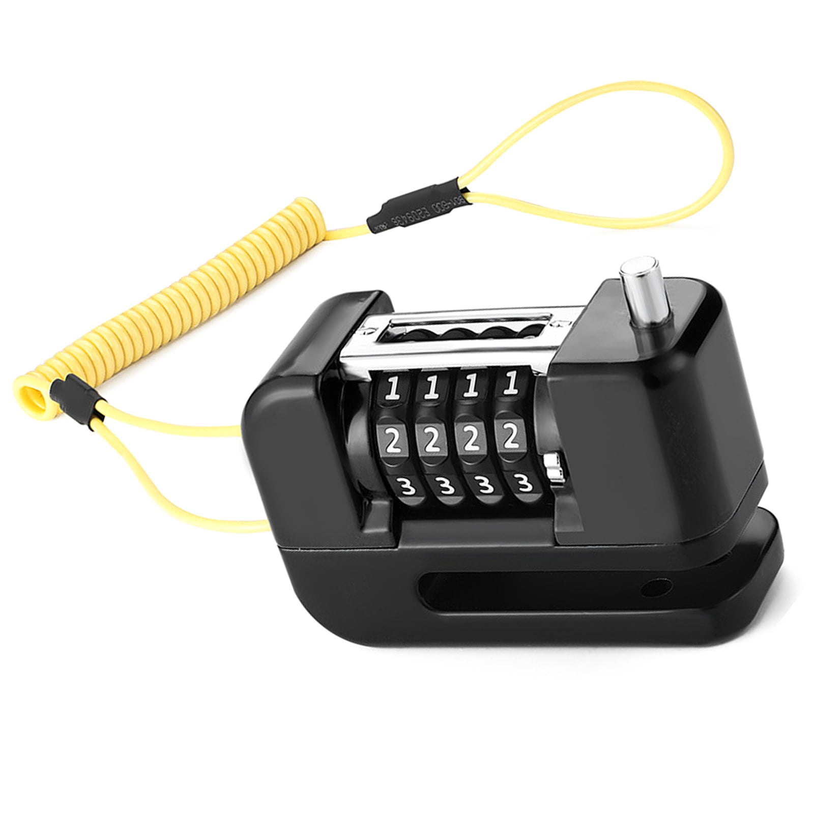 Compacts Portable Motorcycle Disc Brake Lock Security Padlocks High Security Bicycles Wheel 4-Digit Combination Lock