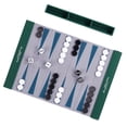thumbnail image 1 of Compacts Rolls Up PU Leather Backgammon Game Mat Backgammon Board And Chess Set Waterproof For Beach Park And Home Use, 1 of 9
