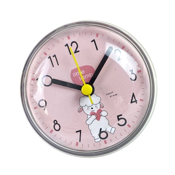 Compacts Sution Cup Adhesive Small Wall Clock Accurate Movement Anti Fog Design Bathroom Clock For Home Dorm Workshop