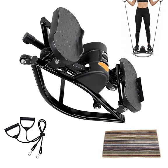 Compacts U Shape Lateral Motion Stepper for Small Space Homes Cardio Workout Digital Display Tracking Progress