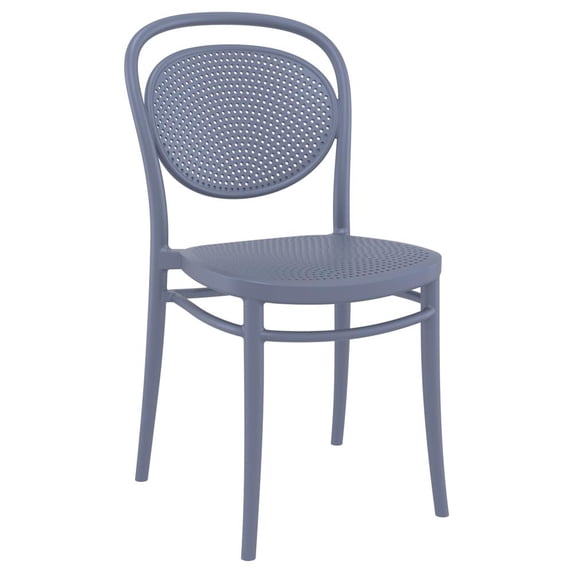 Compamia Marcel Resin Outdoor Chair Dark Gray, Set of 2